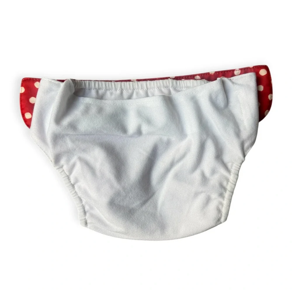 Mama Koala Cloth Diaper Covers Set of 2 Polka Dot Chevron Red Black White Snaps